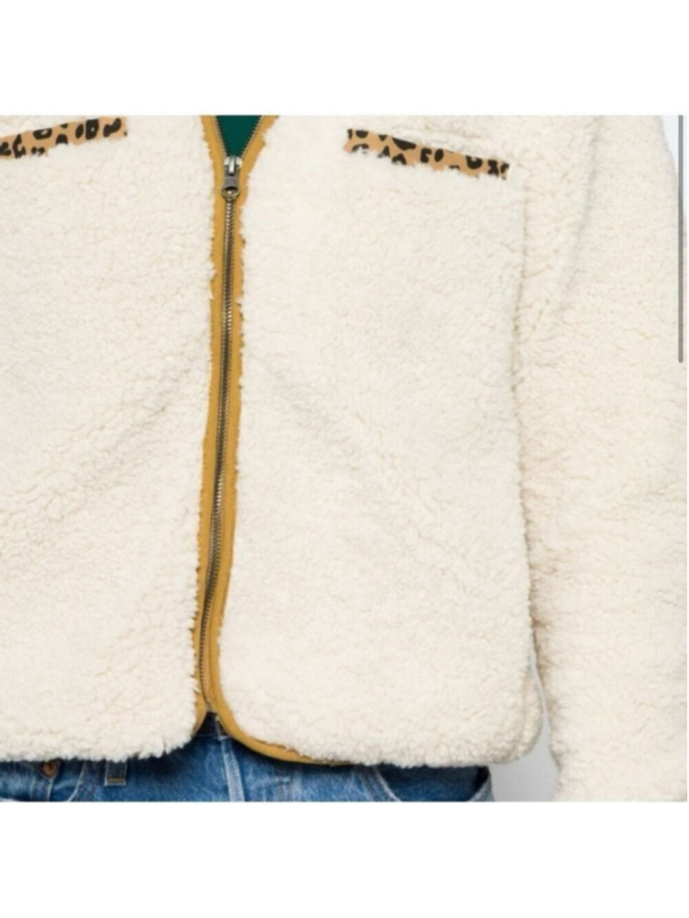 NEW Thread & Supply Celine Sherpa Jacket – Off-White – Size M (NWOT) - Picture 4 of 4